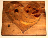 Heart design cutting board