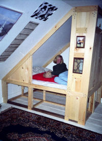 Dutch-style bed after one in a fishing village